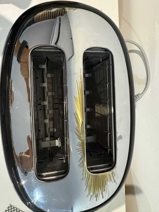 Torradeira SMEG preta brilhante como nova - faço entrega