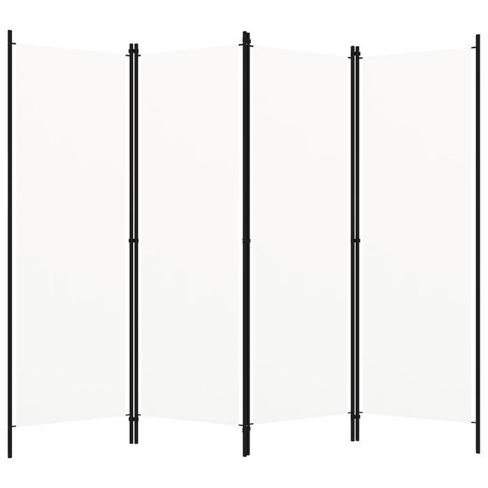 Vidaxl Parawan 4-Panelowy, Kremowy, 200 X 180 Cm