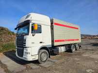 DAF XF 105  6x2 dzwig wywrot wywrotka kiper do zrębki trocin zrzyny drewna zrębka