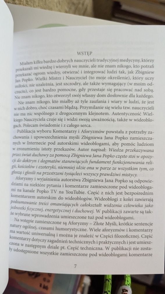 Komentarze i aforyzmy o rozwoju duchowym