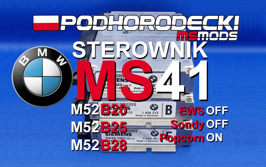 Sterownik BMW E36 E38 E39 MS41 M52 B20/B25/B28 EWS Sondy 6800 Strzały