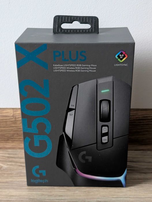 Logitech G502 X Plus - NOWA - Myszka bezprzewodowa Gamingowa