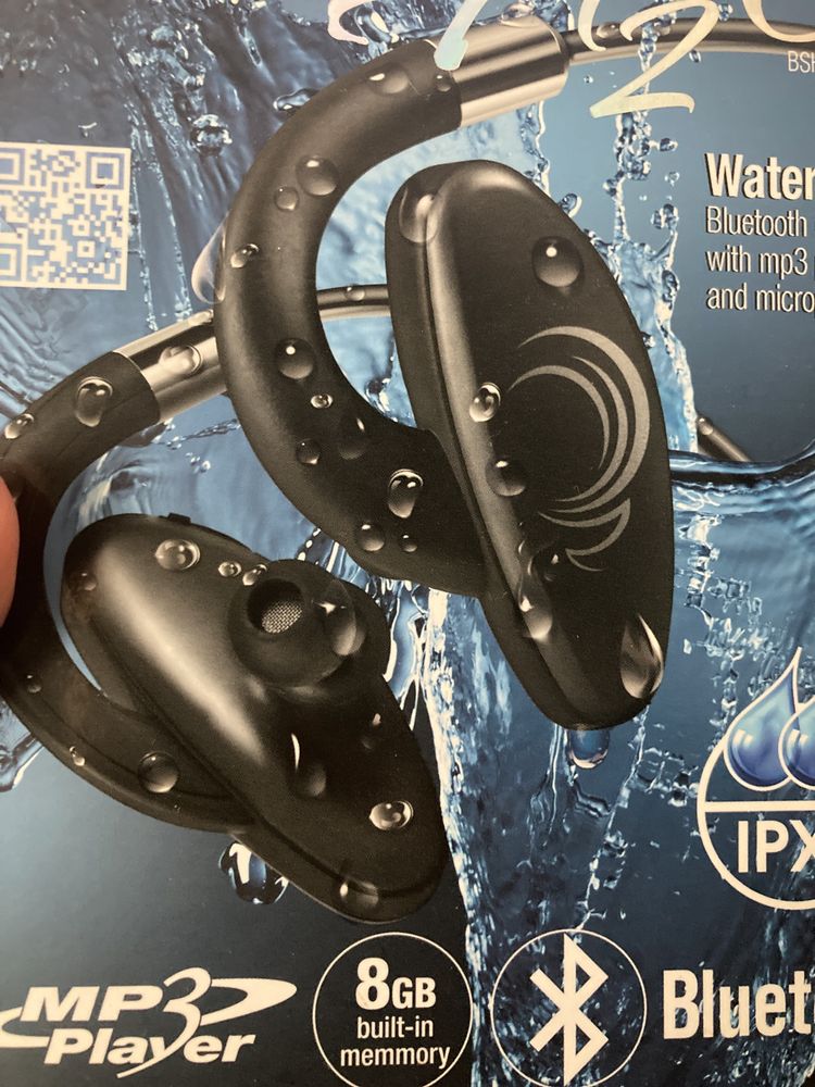 Mp3,waterproof słuchawki bezprzewodowe