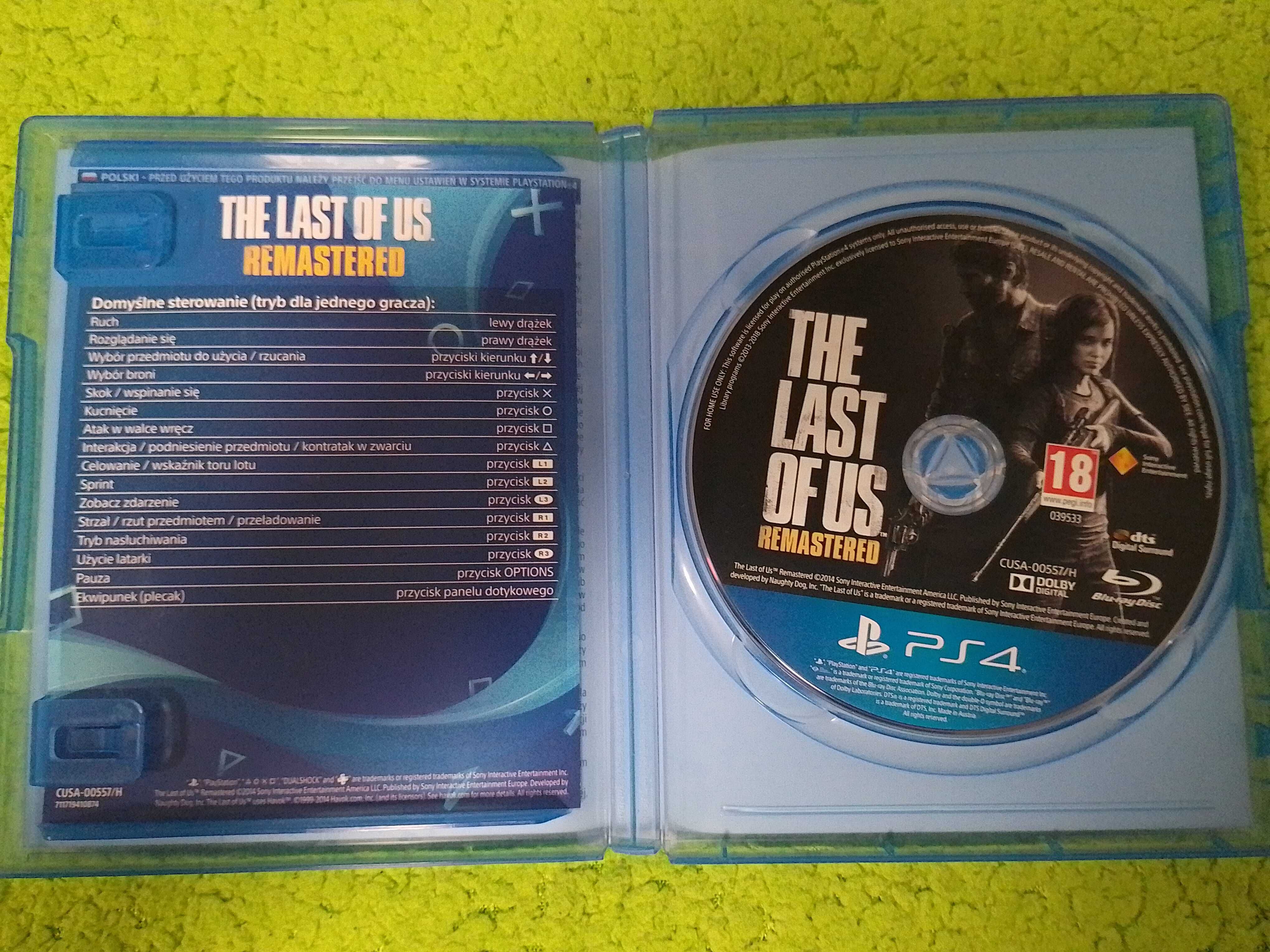 PS4 the Last of Us Remastered PL