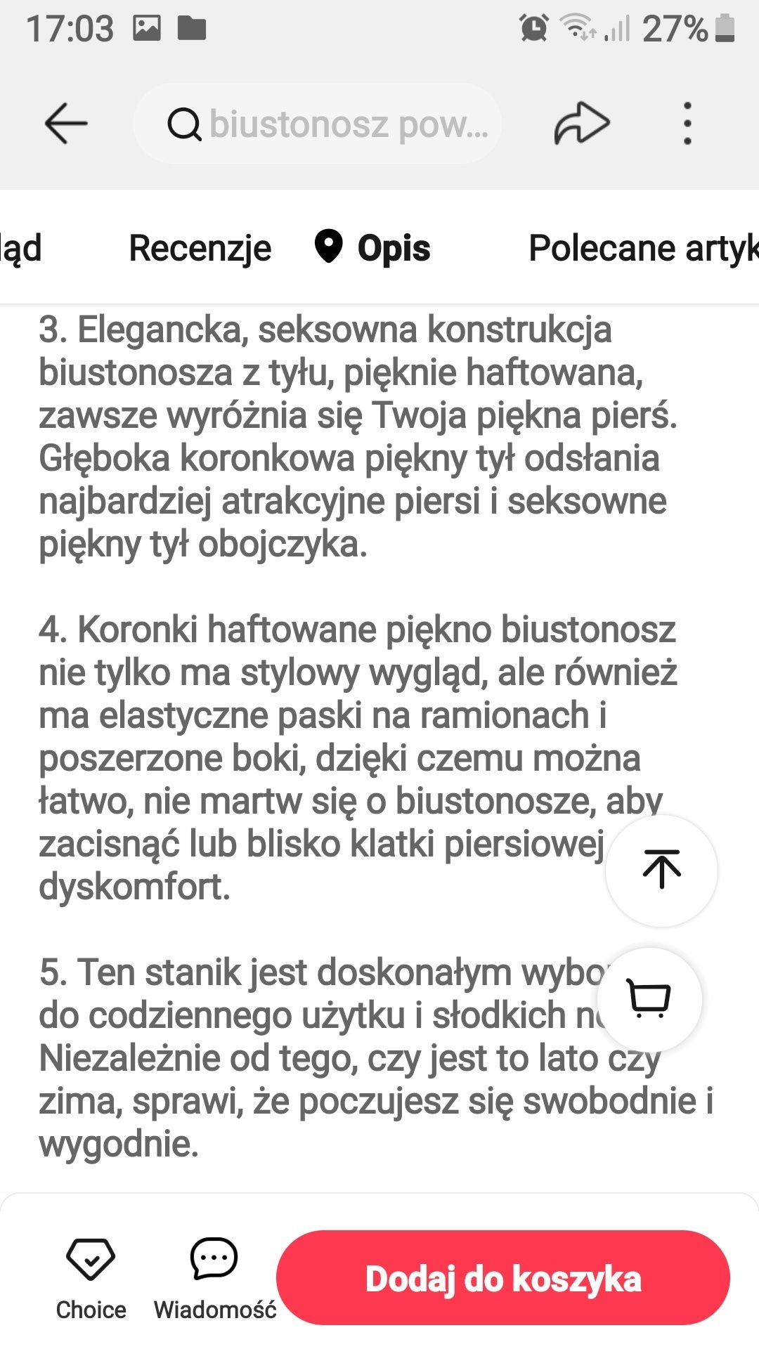 Stanik koronkowy biały z fiszbinami