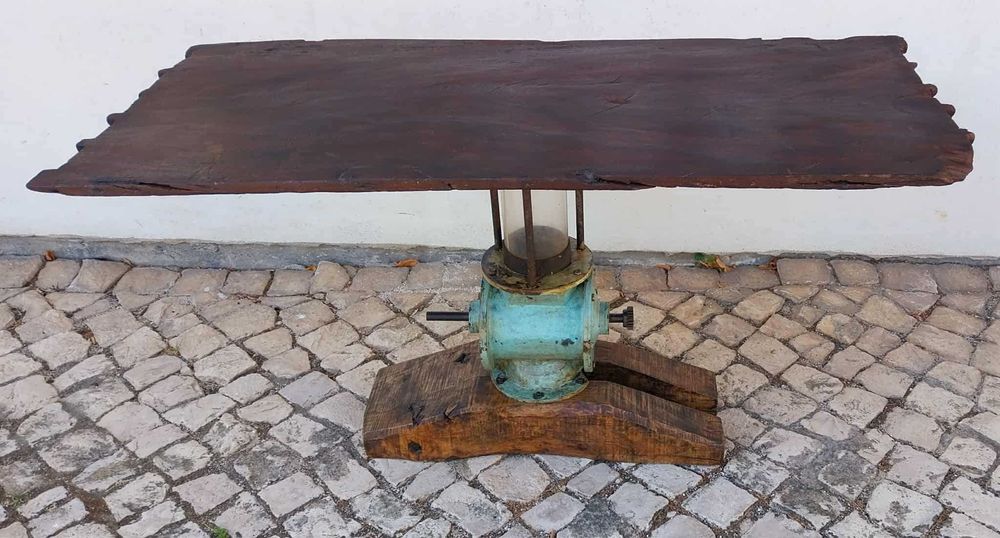 Mesa/Secretária INDUSTRIAL VINTAGE a partir de Antiga Eclusa Farinha