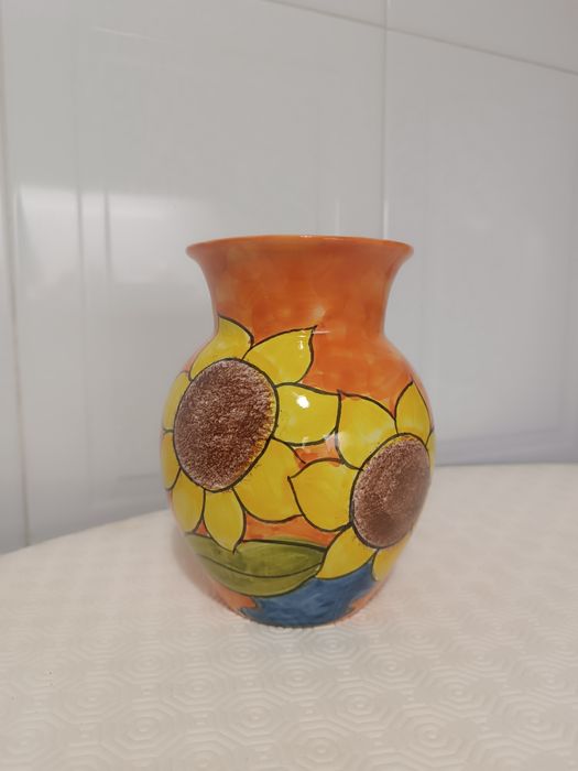 Jarra efeito girassol. Nova. 18 cm