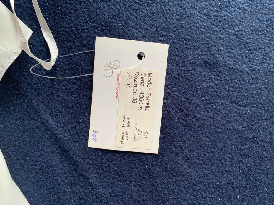 Nowa Suknia Ślubna M 38 Ivory Koronkowa Syrenka Halter Z Trenem Okazja