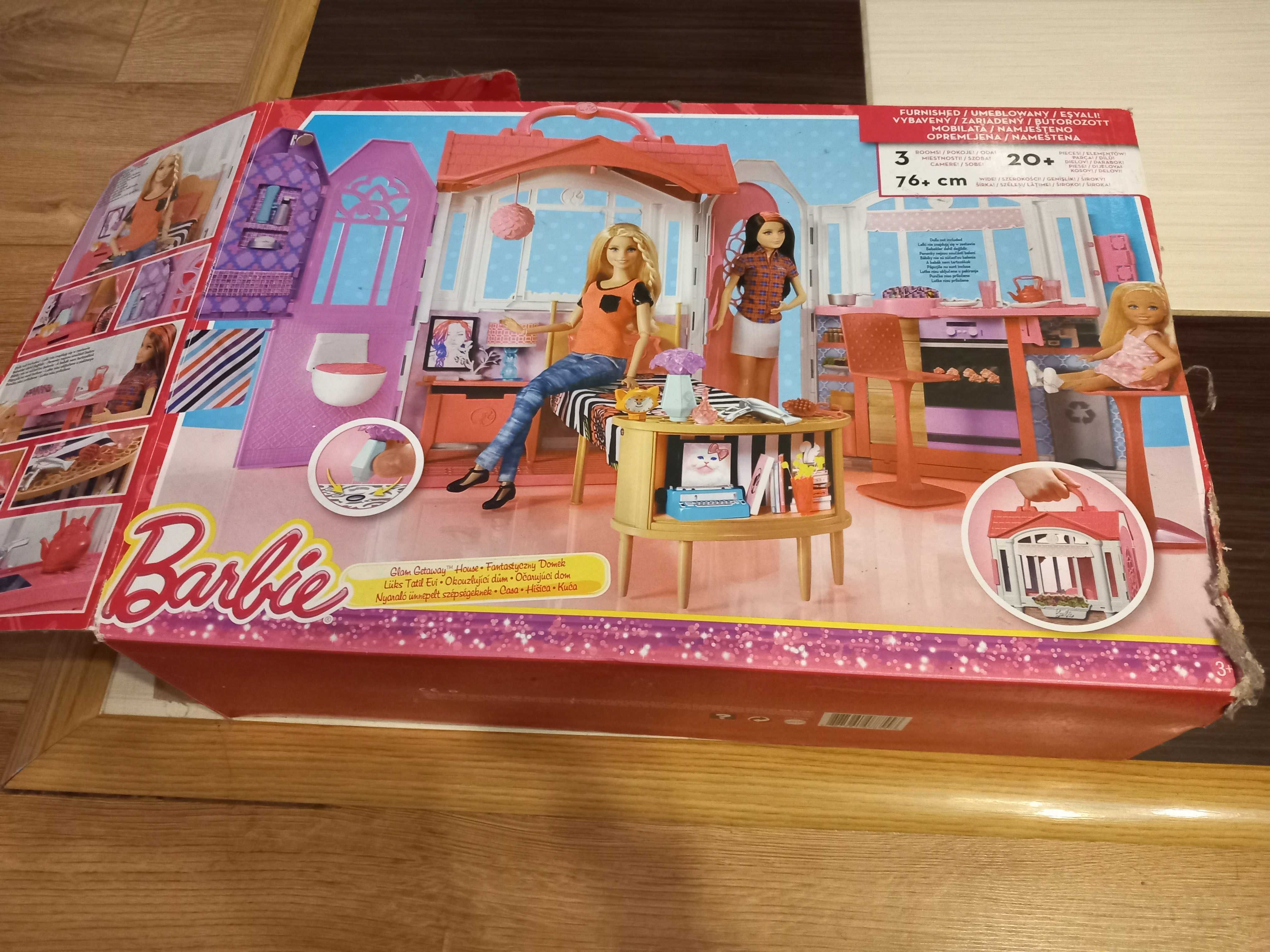 Przenośny domek Barbie