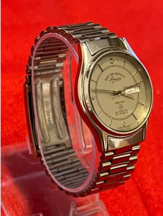 Luksusowy! Szwajcarski zegarek automatyczny Lowan - PRIMA  21 Jewels.