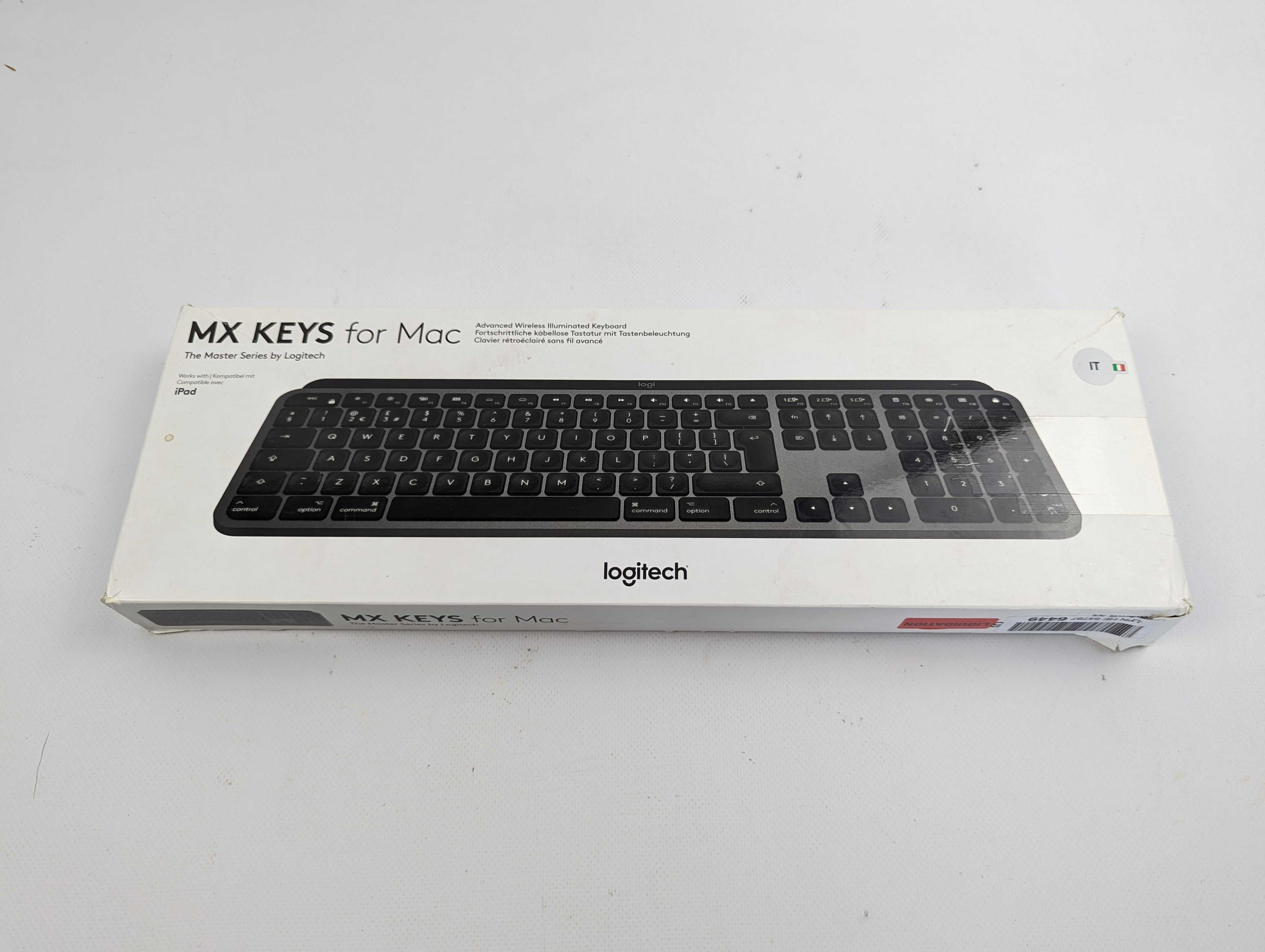 Klawiatura Logitech MX Keys Tastiera dla Mac UKŁAD WŁOSKI
