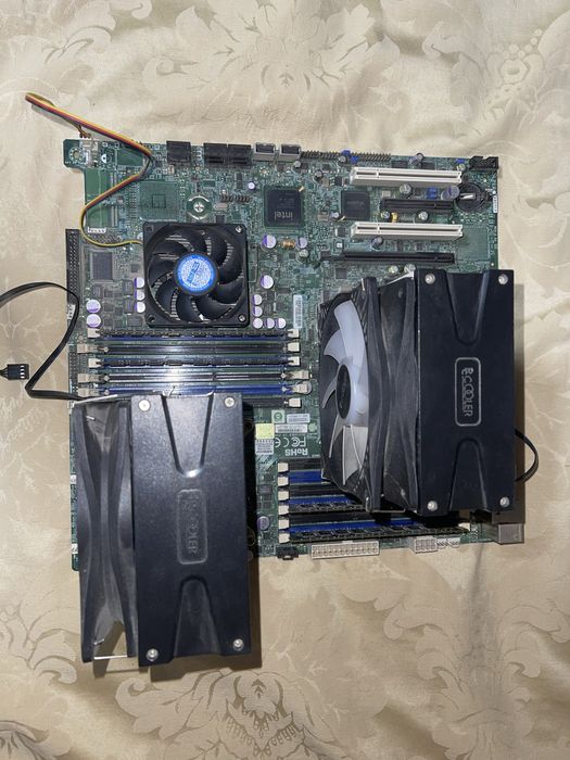Комплект Материнская плата + процесор + память Super micro X8DTI-F