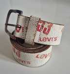 LEVIS oldschool vintage pasek skóra naturalna