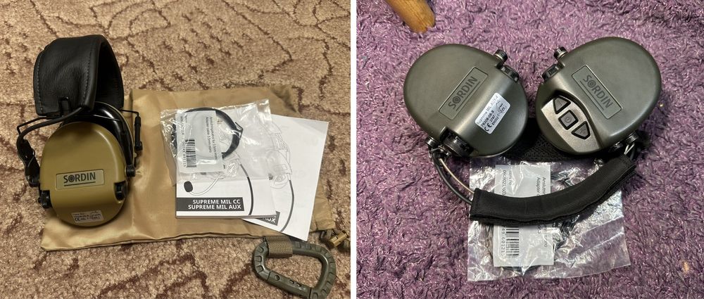 Активні навушники Sordin Supreme Mil AUX3 headband, Mil Aux4 neckband