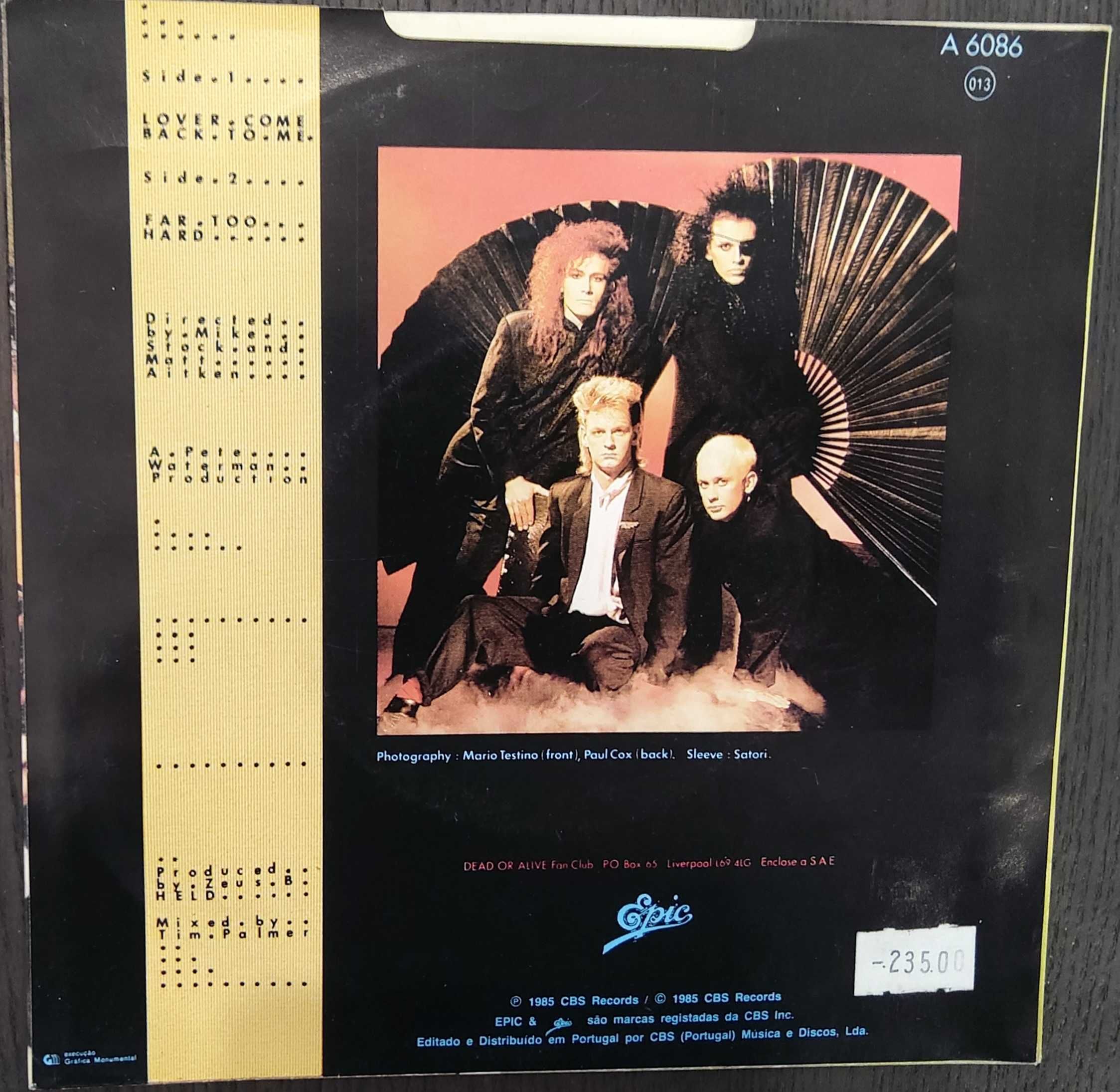 Vinil Single - Dead Or Alive - Lover Come Back To Me
