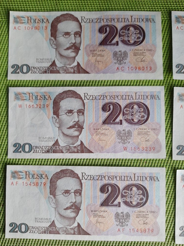 Banknoty obiegowe PRLU