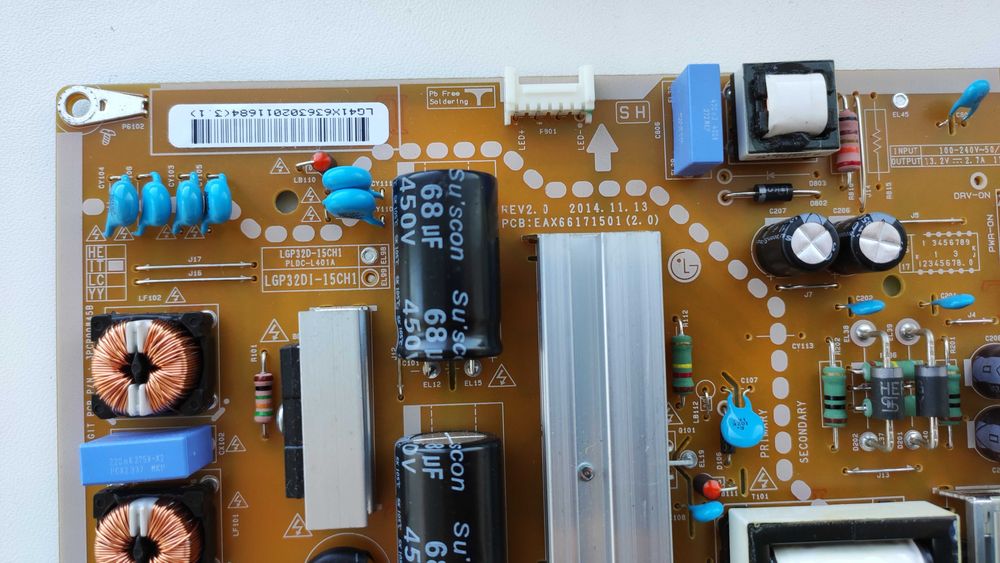 Плата блок питания EAX66171501 для LG 43LH560V