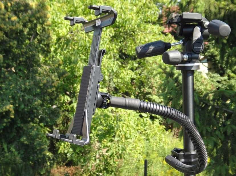 Długi uchwyt na tablet 7″ 10,1″ 13" giętkie ramię 140cm