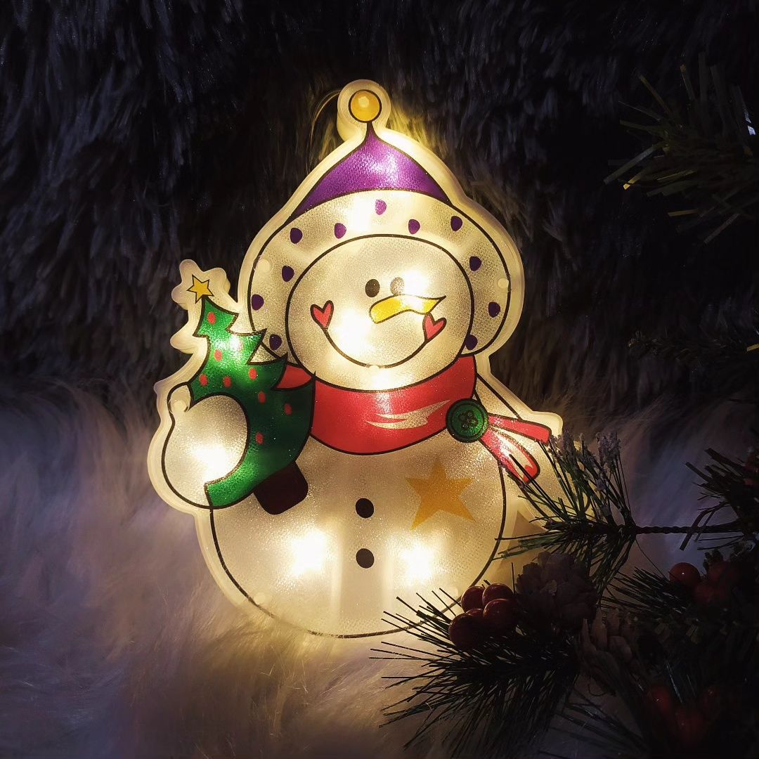 Лед Гірлянда  сніговик  підвіска новорічна декор светится