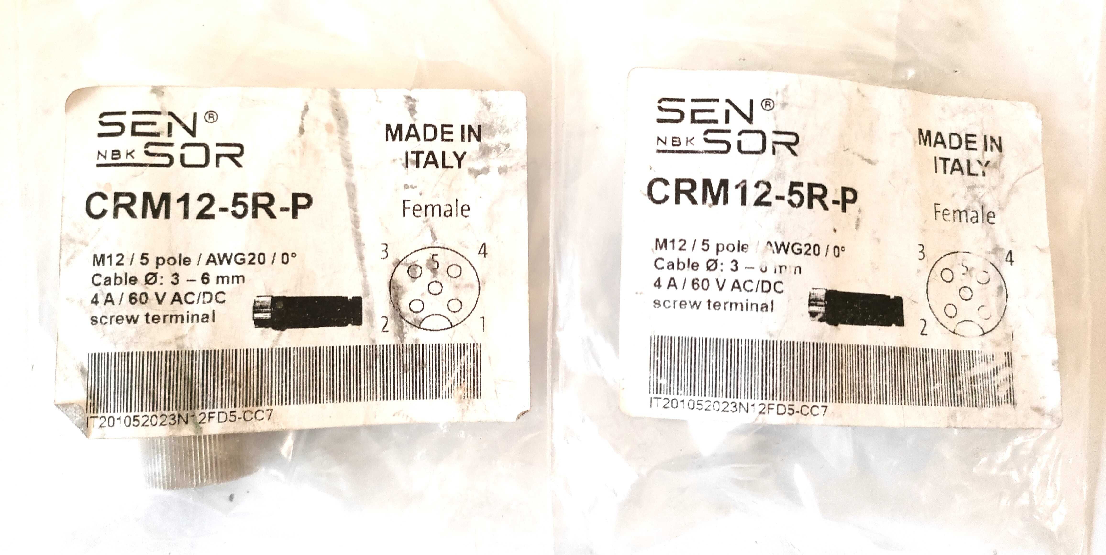 Конектор розбірний M12, 5-pin, CRM12-5R-P Nbk Sensor
