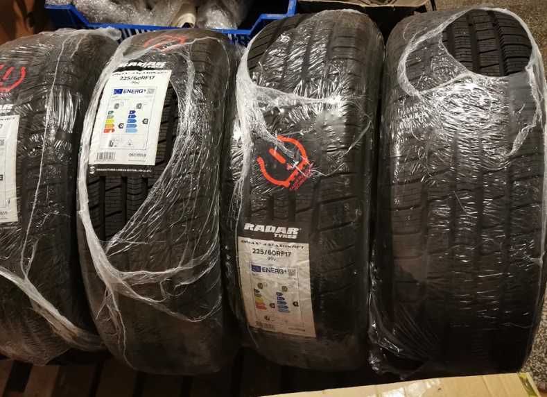 RUN FLAT 2024r 4sztNOWE Radar Dimax 225 60 R17 całoroczne zimowe