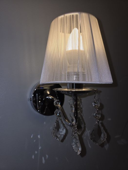 Kinkiet punktowy chrome kryształki, glamour, 2 szt