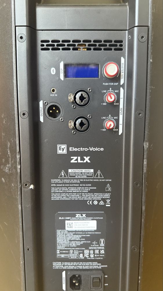 ZLX 15BT 1000w powered speaker