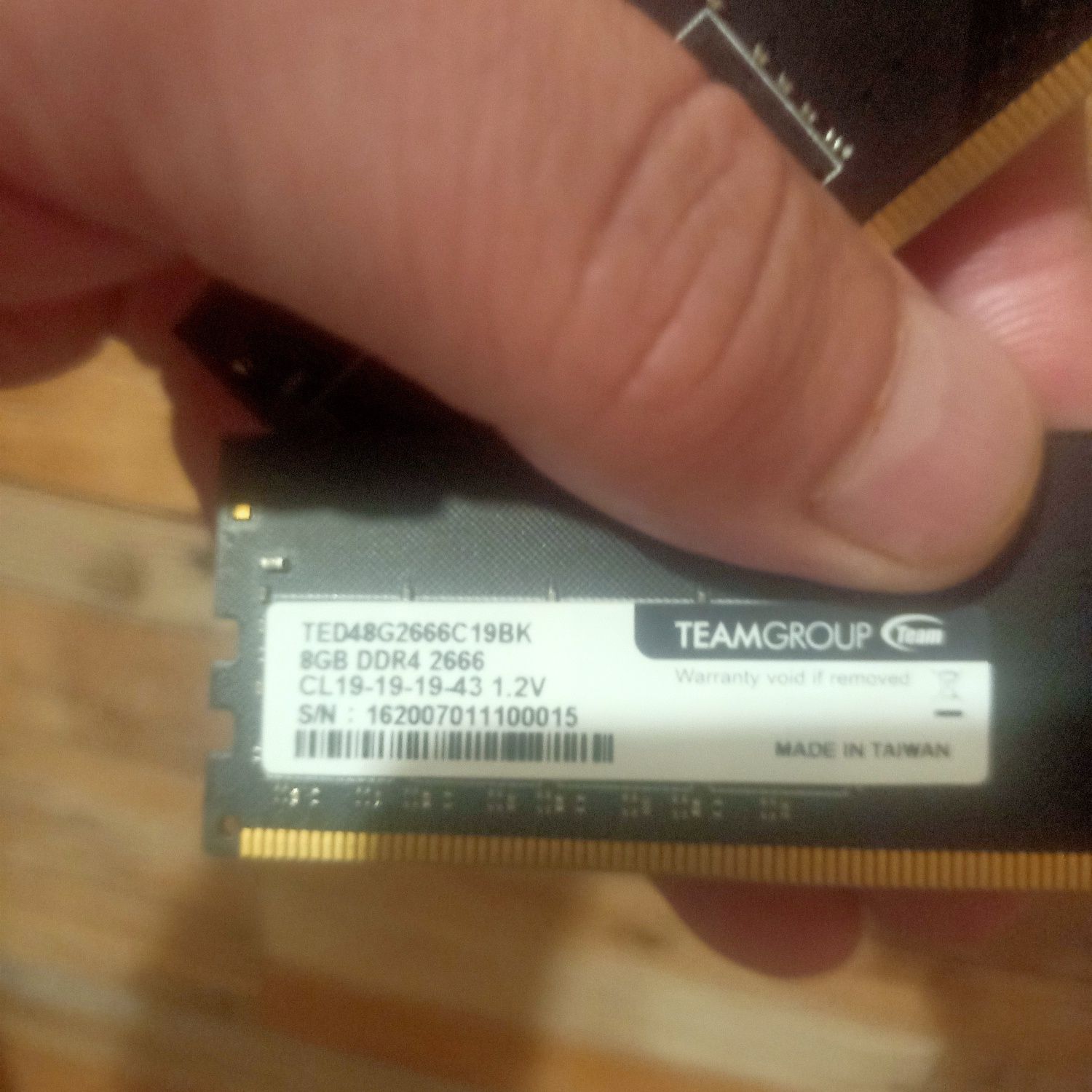 Оперативная память team group ddr4 2-8gb 2666mhz комплект