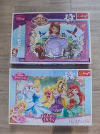 Maxi Puzzle 2 szt księżniczka Sofia i księżniczki 24 el