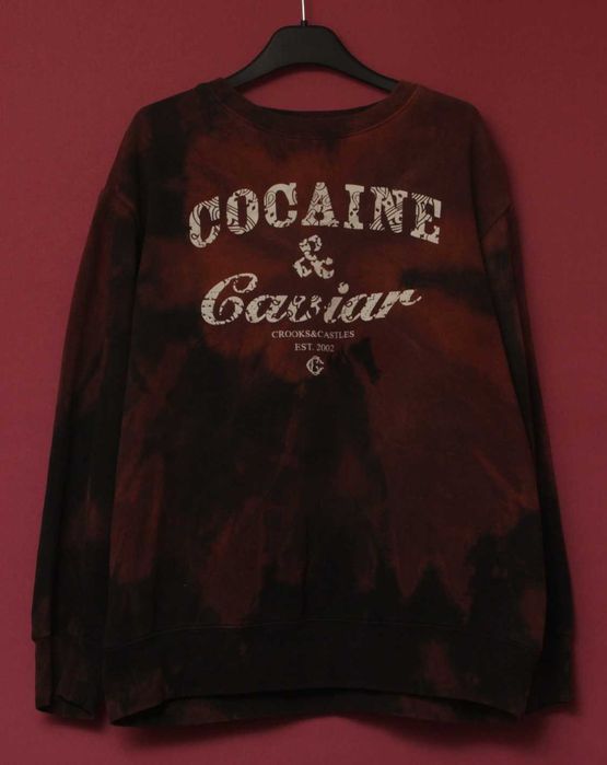 Crooks & Castles рр S толстовка из хлопка Bleach Dyed Stussy sour