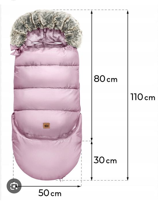 Śpiworek regulowany TiniMini pudrowy róż