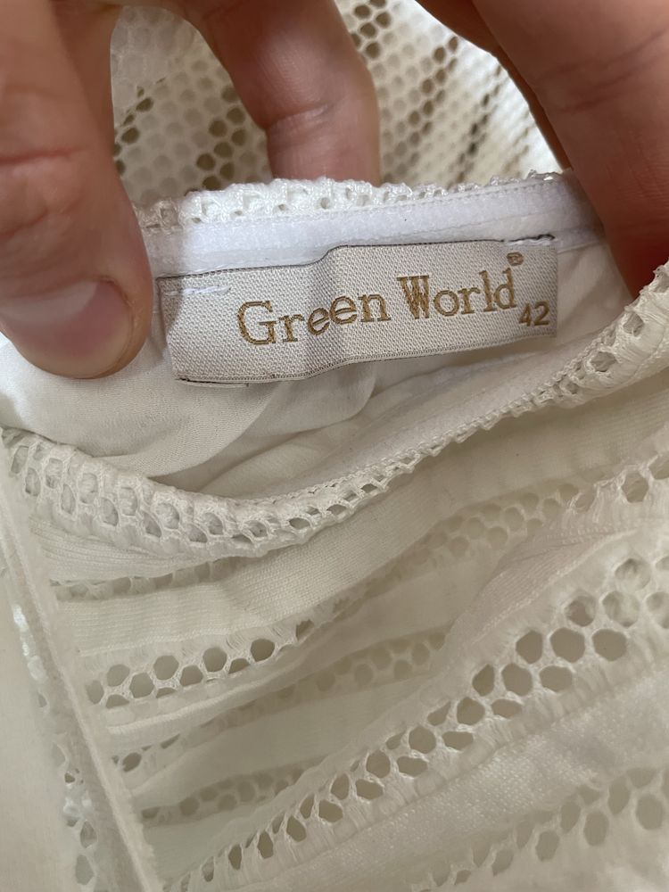 Сукня жіноча green world святкова біла 42 р.