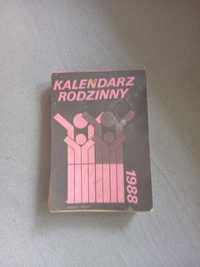 Kalendarz zdzierak rodzinny 1988