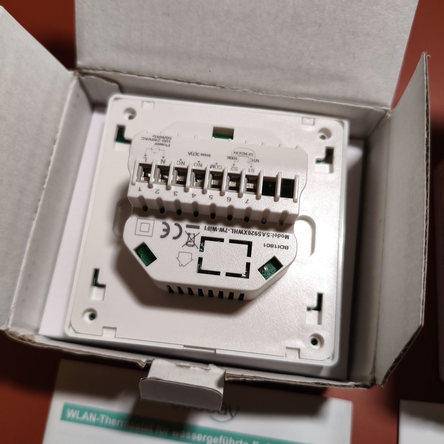 WiFi термостат Ecobay Tuya Google для водяної теплої підлоги