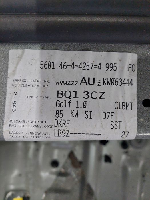 golf vii skrzynia biegów dsg sst 1.0tsi