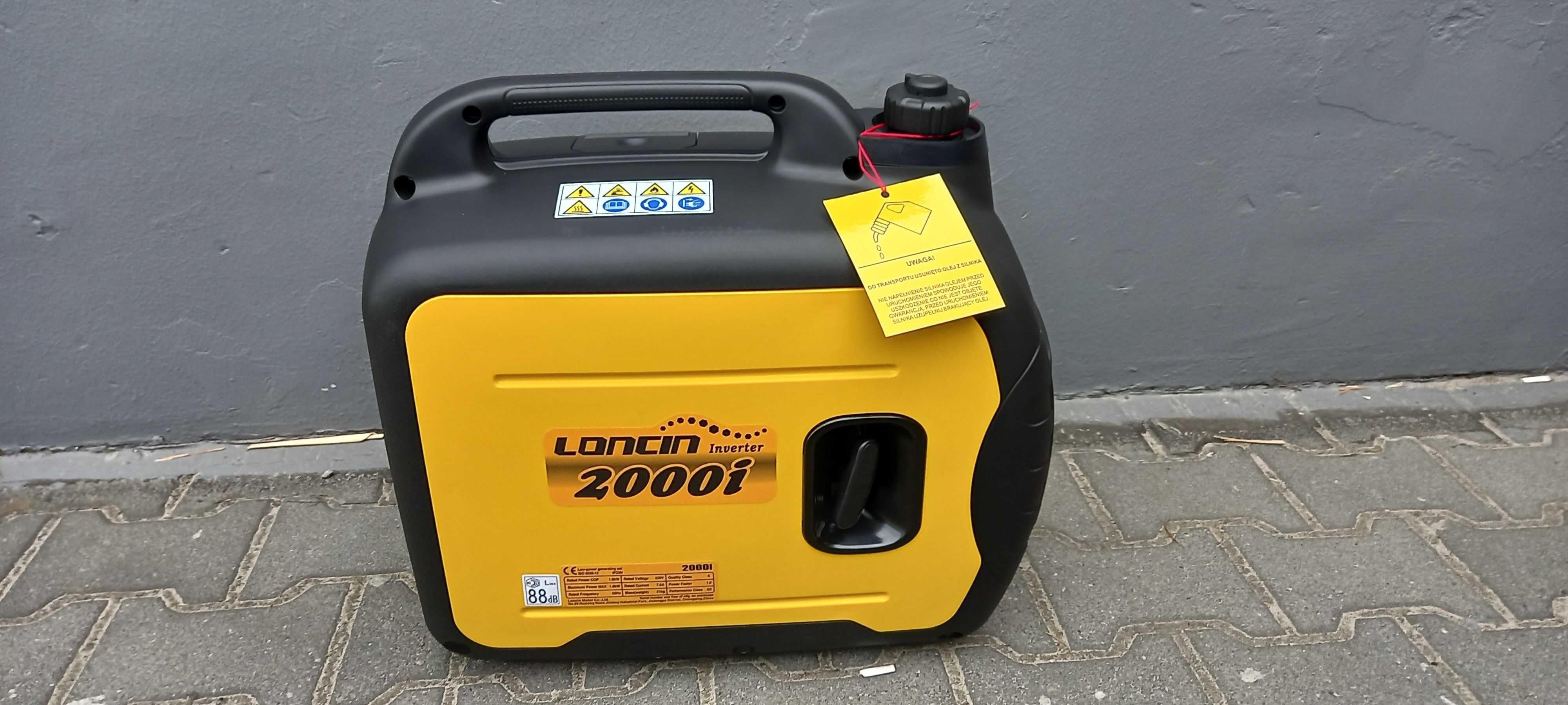 Agregat prądotwórczy inwerterowy 1,8 kW. LONCIN LC2000