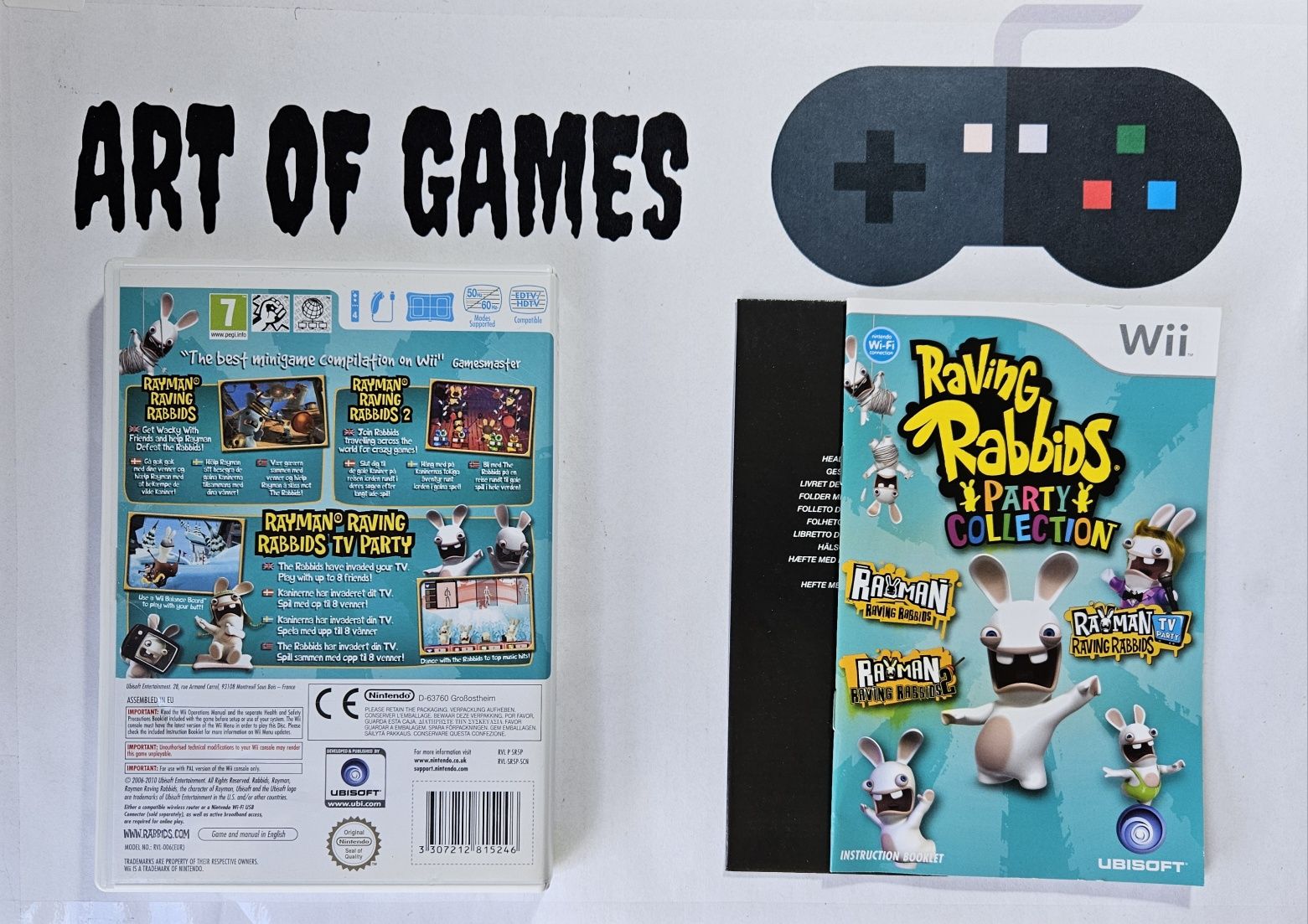 Raving Rabbids Party Collection Nintendo Wii Komplet 3xA Ideał