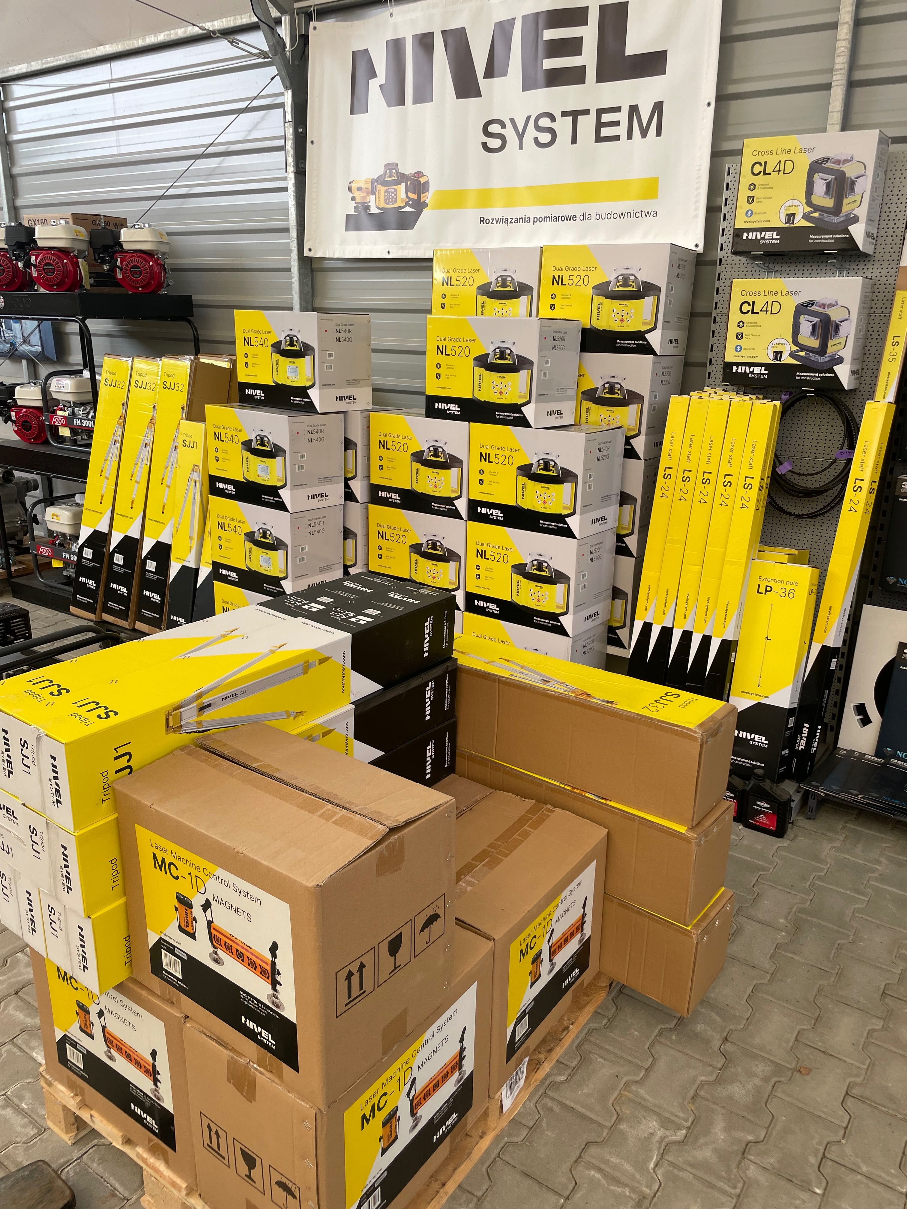Niwelator Laserowy Nivel System NL 540 DIGITAL, łata, statyw, FV,Nowy,