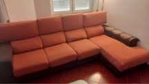 Ultima semanaUrgente Sofa em L laranja castanho