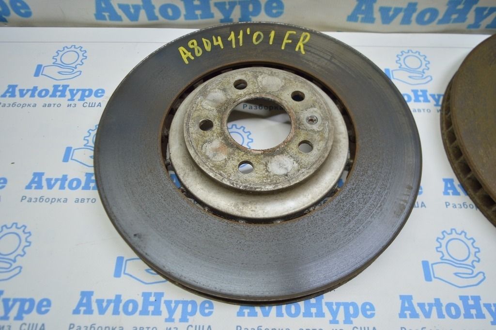 Комплект передних суппортов с дисками Audi A8 D4 10-17 (01) 4H0615123C