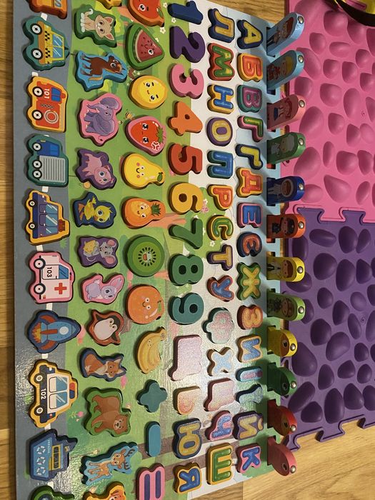 Логічна дошка сортер український алфавіт дерево WToys