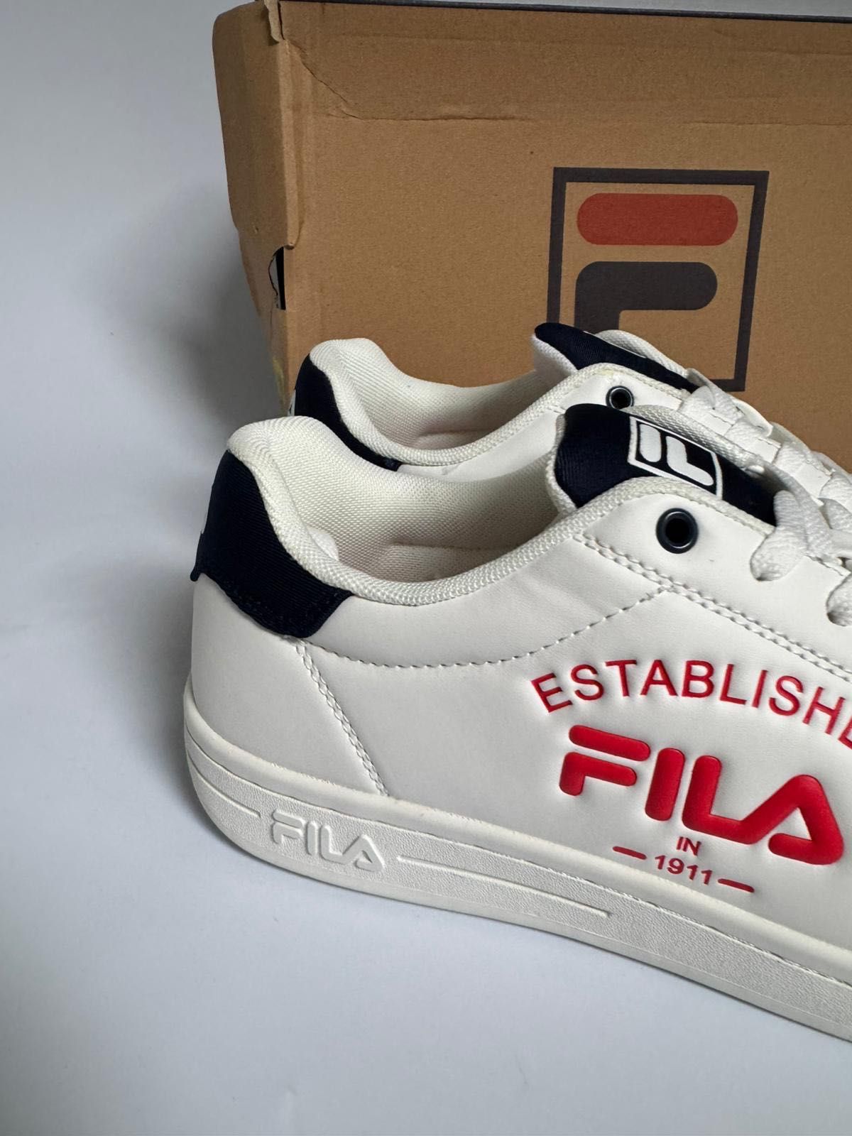 Nowe sneakersy męskie FILA CROSSCOURT 2 NT LOGO białe 44