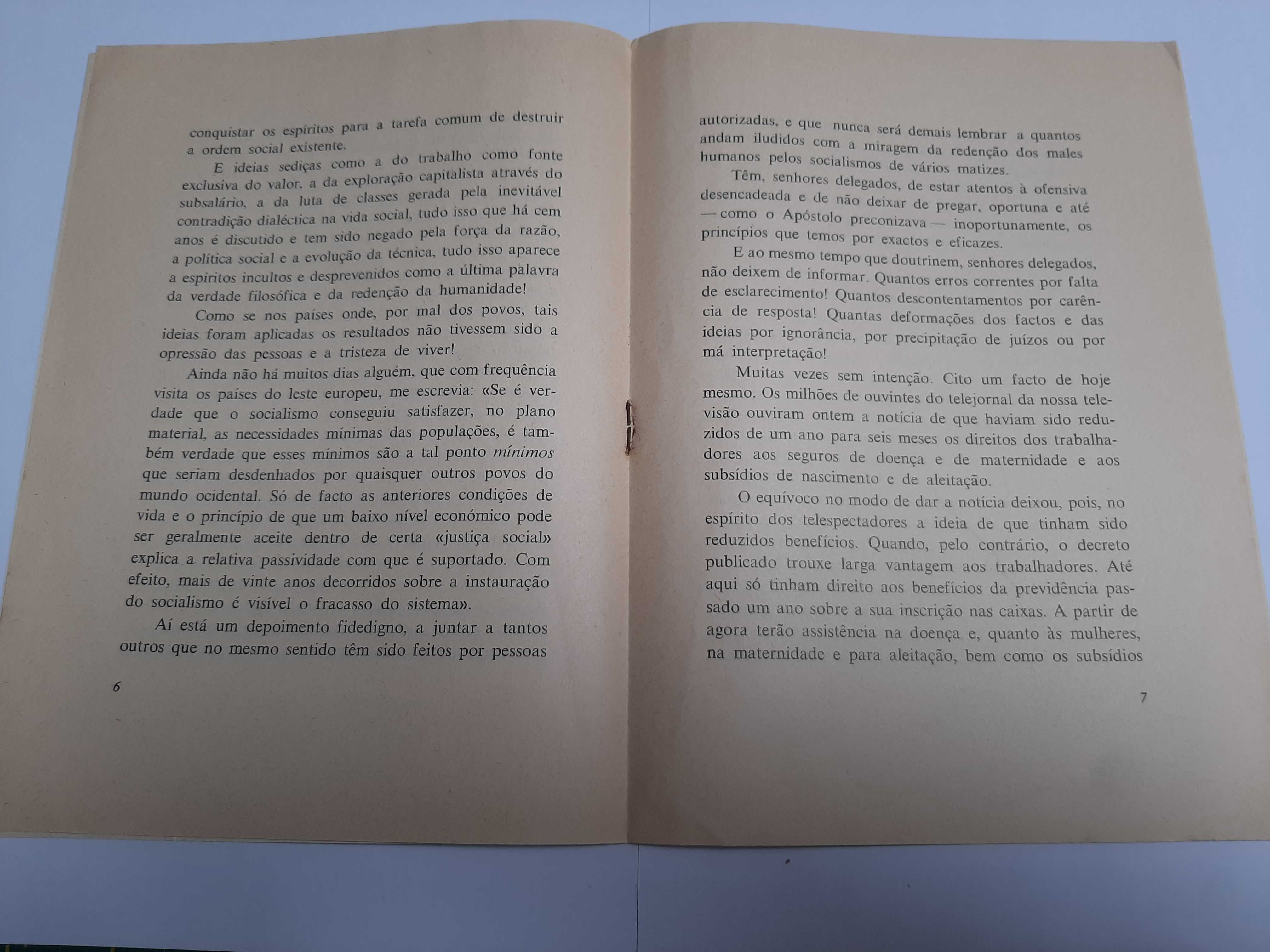 Discursos de Marcello Caetano - 2 folhetos originais - Portes grátis