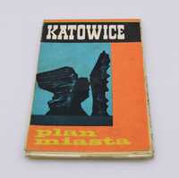 Katowice - plan miasta - mapa - 1983