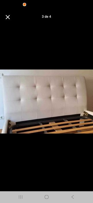 Cama de casal branca