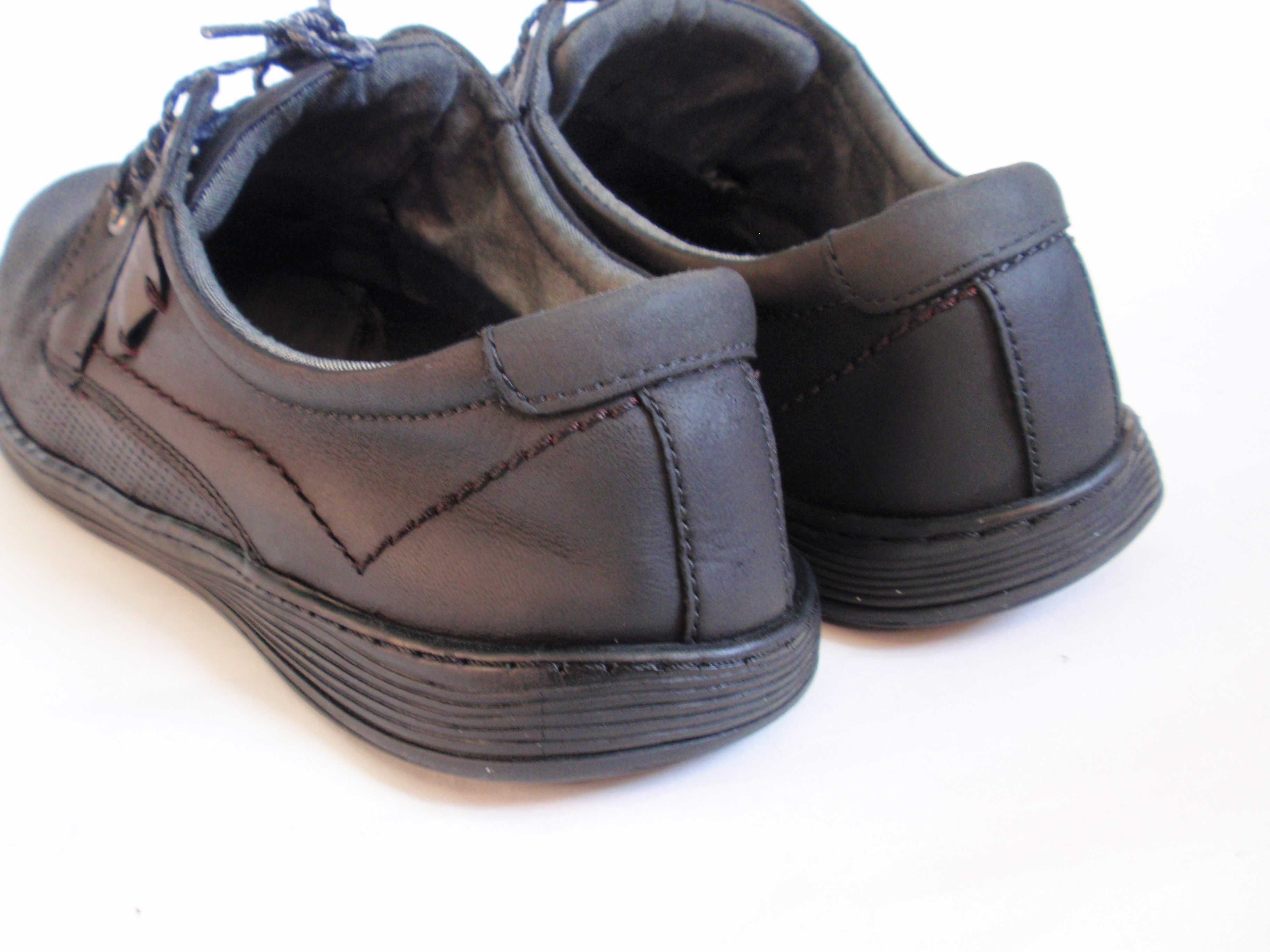 Półbuty męskie Lasocki Casual - skóra perforowana roz. EUR 43