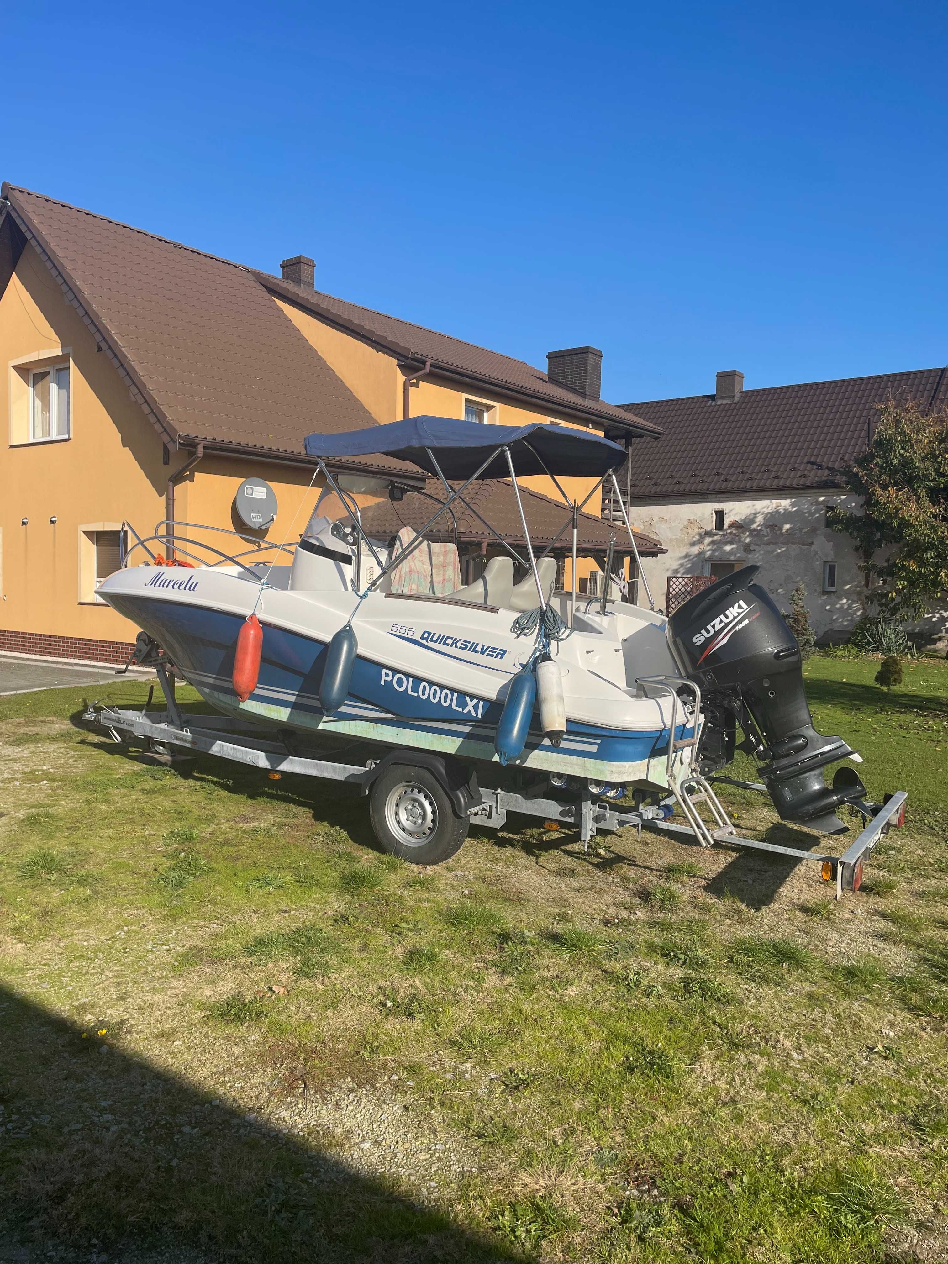 Motorówka, Łódź motorowa Quicksilver 555 + DF Suzuki 140