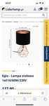 Eglo Carlton 2 lampa lampka stołowa miedź czarna tkanina rose gold
