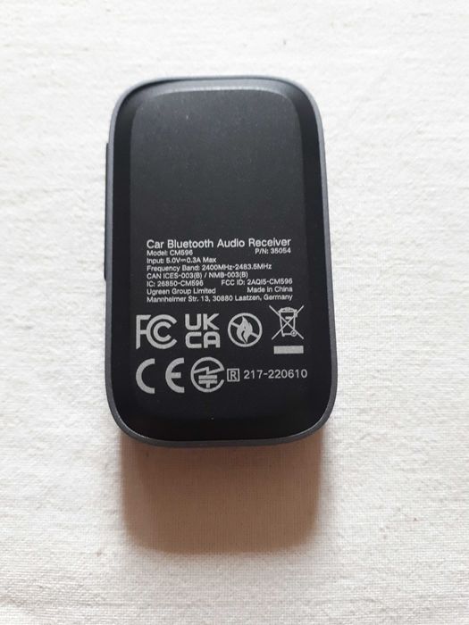 Bluetooth 5.3 приймач Ugreen CM596 з 3.5mm AUX виходом і мікрофоном