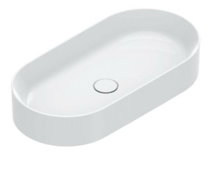 Catalano Zero umywalka 70x35 cm owalna nablatowa biała